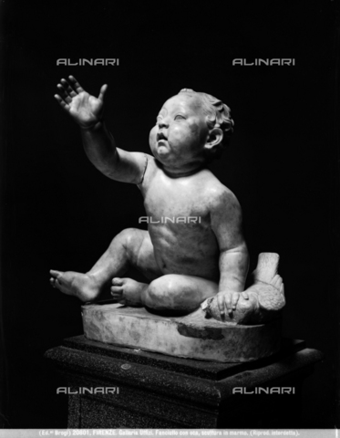 BGA-F-020801-0000 - Fanciullo con oca, marmo, Galleria degli Uffizi, Firenze - Data dello scatto: 1920-1930 ca. - Archivi Alinari, Firenze