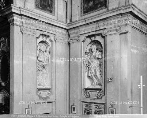 BGA-F-026167-0000 - Interno della chiesa di San Giovannino degli Scolopi in via Martelli all'angolo con via Gori a Firenze - Data dello scatto: 1938 - Archivi Alinari, Firenze