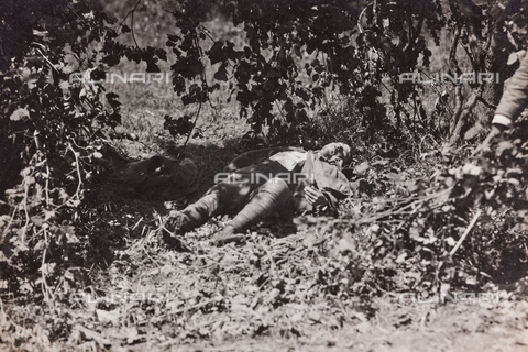 BMD-F-001026-0000 - First World War: the corpse of a civilian - Date of photography: 1915-1918 - Alinari Archives, Florence