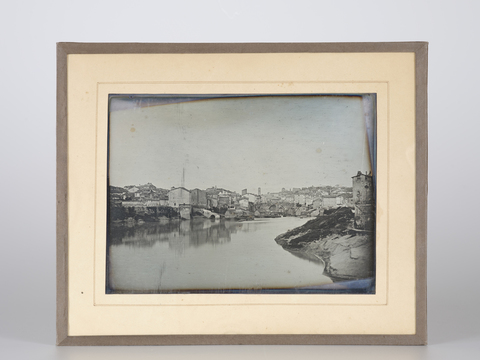 DVQ-F-000879-0000 - Roma, veduta del Tevere con il Ponte Cestio sullo sfondo - Data dello scatto: 1844 ca. - Archivi Alinari, Firenze