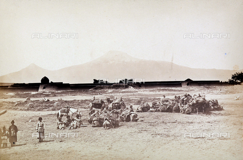 FBQ-A-006327-0013 - A camel caravan in Iran - Date of photography: 1862 - Alinari Archives, Florence