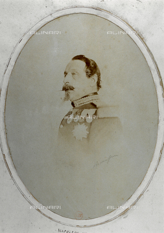 FBQ-F-000502-0000 - Ritratto a mezzo busto di Carlo Luigi Napoleone III, Imperatore dei Francesi - Data dello scatto: 1860 ca. - Archivi Alinari, Firenze