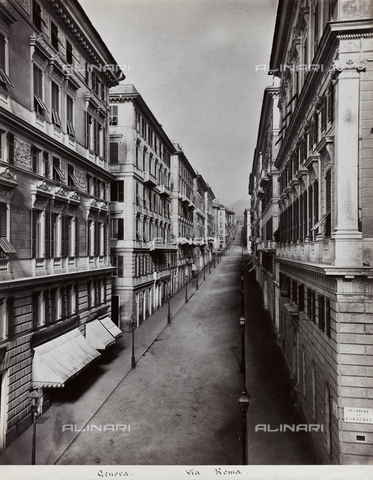 FBQ-F-001157-0000 - Veduta non animata di Via Roma a Genova - Data dello scatto: 1872 -1880 ca. - Archivi Alinari, Firenze