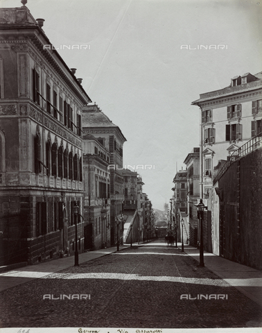 FBQ-F-001173-0000 - Veduta prospettica di Via Assarotti a Genova - Data dello scatto: 1870 - 1880 - Archivi Alinari, Firenze