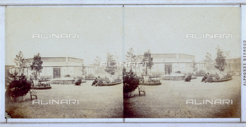 FBQ-F-005883-0000 - Giardini allestiti per l'Esposizione Italiana del 1861 tenutasi a Firenze - Data dello scatto: 1861 - Archivi Alinari, Firenze
