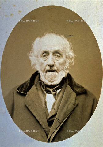 FBQ-F-006063-0000 - Half-length portrait of the elderly Gino Capponi, writer and politician (1792-1876) - Date of photography: 1870 - 1876 - Alinari Archives, Florence