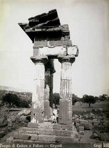 FBQ-F-006885-0000 - Il Tempio dei Dioscuri (o di Castore e Polluce) ad Agrigento - Data dello scatto: 1880-1890 - Archivi Alinari, Firenze