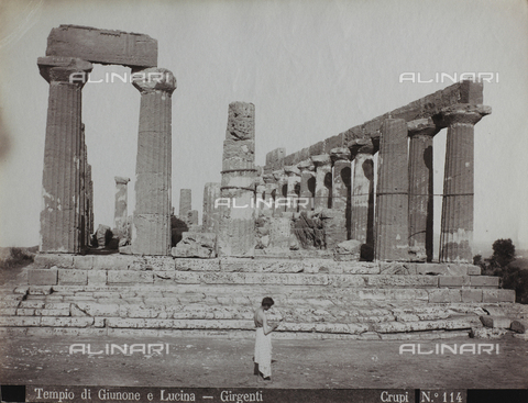 FBQ-F-006890-0000 - Il Tempio di Giunone Lacinia ad Agrigento - Data dello scatto: 1880-1890 - Archivi Alinari, Firenze