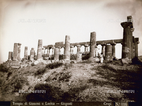 FBQ-F-006892-0000 - Il Tempio di Giunone Lacinia ad Agrigento - Data dello scatto: 1880-1890 - Archivi Alinari, Firenze