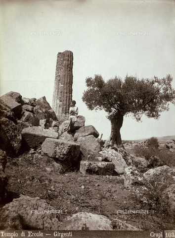 FBQ-F-006894-0000 - Il Tempio di Ercole ad Agrigento - Data dello scatto: 1880-1890 - Archivi Alinari, Firenze