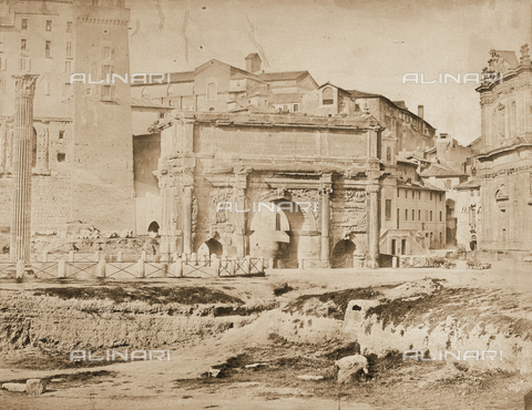 FCC-F-009924-0000 - L'Arco di Settimio Severo nel Foro Romano a Roma - Data dello scatto: 1855 ca. - Archivi Alinari, Firenze