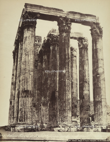 FCC-F-014317-0000 - L'Olympeion, o Tempio di Zeus Olimpio, sull'Acropoli di Atene - Data dello scatto: 1870 ca. - Archivi Alinari, Firenze