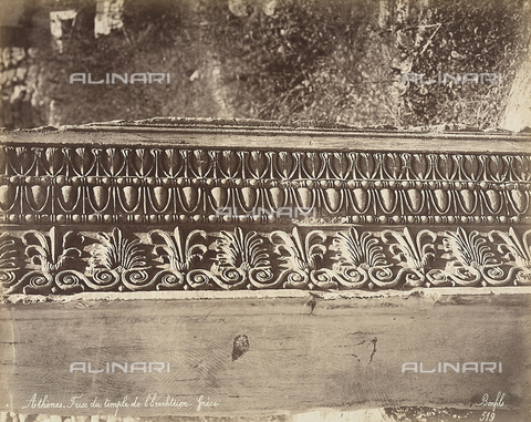 FCC-F-014318-0000 - Particolare di un fregio dell'Eretteo sull'Acropli di Atene - Data dello scatto: 1870 ca. - Archivi Alinari, Firenze
