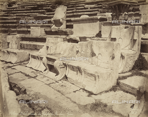 FCC-F-014319-0000 - Sedili nel Teatro di Dioniso ad Atene - Data dello scatto: 1870 ca. - Archivi Alinari, Firenze