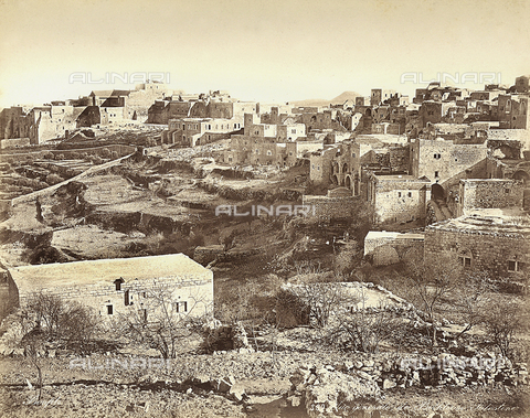 FCC-F-014386-0000 - Veduta panoramica di Betlemme, in Israele - Data dello scatto: 1870 ca. - Archivi Alinari, Firenze