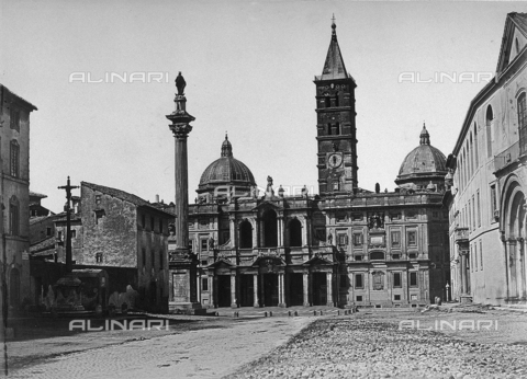 FCC-F-020937-0000 - Facciata della Basilica di Santa Maria Maggiore a Roma - Data dello scatto: 1861 - Archivi Alinari, Firenze
