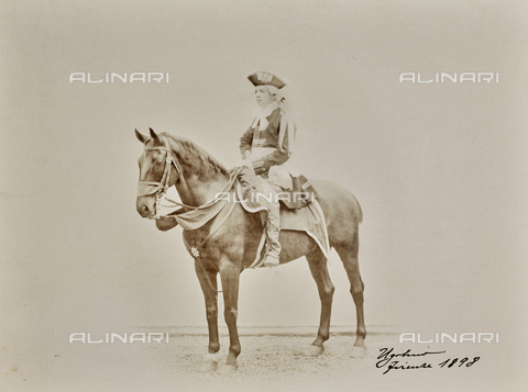 FCC-F-217666-0000 - Il Conte Ugolino della Gherardesca (1874-1957) a cavallo - Data dello scatto: 1898 - Archivi Alinari, Firenze