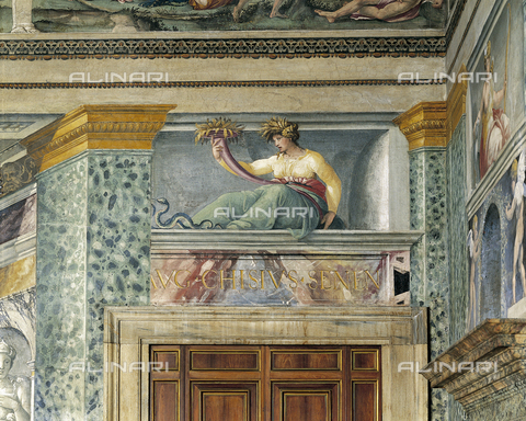 FCP-S-FAR000-0227 - Cerere (1519), Baldassarre Peruzzi (1481-1536), Sala delle Prospettive, lato ovest, primo piano, Villa la Farnesina, Roma - Data dello scatto: 2003 - Franco Cosimo Panini Editore © su licenza Fratelli Alinari