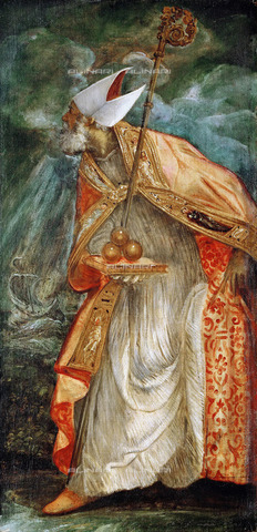 FIA-F-046753-0000 - St. Nicholas of Bari (of Myra), oil on canvas, Jacopo Tintoretto (1518-1594), Kunsthistorisches Museum, Vienna - Fine Art Images/Alinari Archives, Firenze