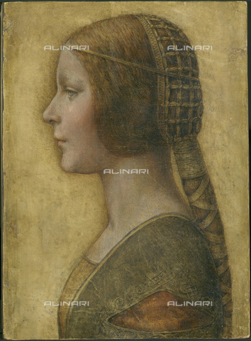 FIA-F-049133-0000 - La Bella Principessa, gessetto, penna e inchiostro su pergamena, Leonardo da Vinci (1452-1519), Collezione Privata - Fine Art Images/Archivi Alinari, Firenze