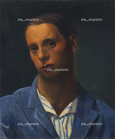 FIA-F-051910-0000 - Autoritratto, olio su cartone, Achille Funi (1890-1972), Collezione privata - Fine Art Images/Archivi Alinari, Firenze