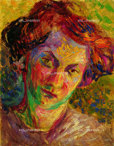 FIA-F-053644-0000 - Ritratto di giovane donna, olio su tela, Umberto Boccioni (1882-1916), Museo Palazzo Ricci, Macerata - Fine Art Images/Archivi Alinari, Firenze