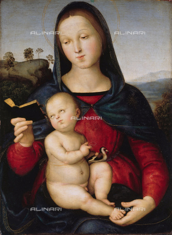 FIA-F-056370-0000 - Madonna col Bambino (Madonna Solly), tempera e olio su tavola, Raffaello Sanzio (1483-1520), Staatliche Museen, Berlino - Fine Art Images/Archivi Alinari, Firenze