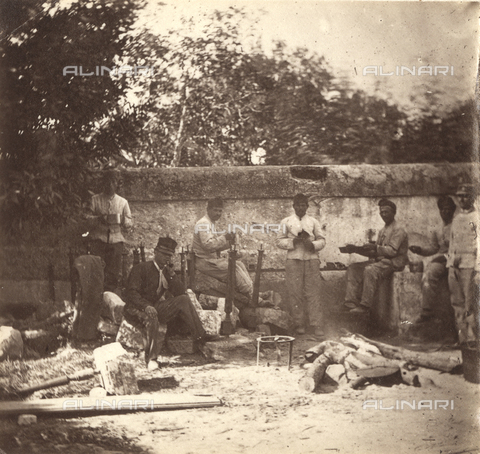 FVD-F-002225-0000 - Breccia di Porta Pia: ritratto di un gruppo di soldati - Data dello scatto: 09/1870 - Archivi Alinari, Firenze