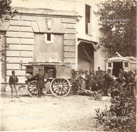FVD-F-002226-0000 - Breccia di Porta Pia: ritratto di un gruppo di soldati con ferite di guerra - Data dello scatto: 09/1870 - Archivi Alinari, Firenze