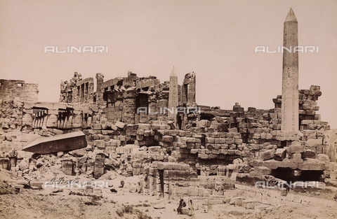 FVQ-F-015902-0000 - Il complesso templare dedicato al dio Amon-Ra presso Karnak, nell'Alto Egitto - Data dello scatto: 1880 ca. - Archivi Alinari, Firenze