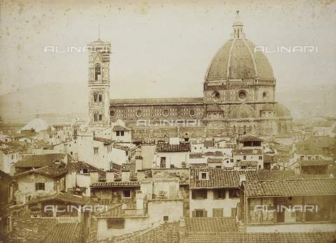 FVQ-F-034349-0000 - Veduta laterale del Duomo di Santa Maria del Fiore a Firenze - Data dello scatto: 1855 ca. - Archivi Alinari, Firenze