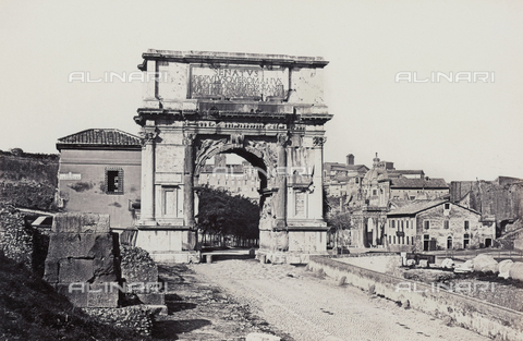 FVQ-F-036367-0000 - L'arco di Tito nel Foro Romano, a Roma - Data dello scatto: 1865 ca. - Archivi Alinari, Firenze