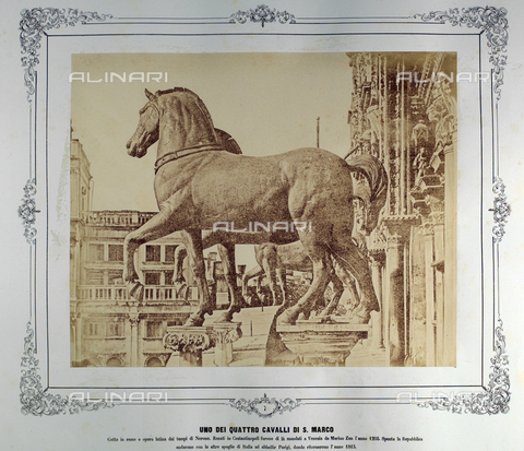 FVQ-F-043619-0000 - I quattro cavalli di San Marco, Venezia - Data dello scatto: 1855 ca. - Archivi Alinari, Firenze