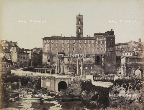 FVQ-F-045335-0000 - Il Campidoglio fotografato dai Fori Romani - Data dello scatto: 1860 ca. - Archivi Alinari, Firenze