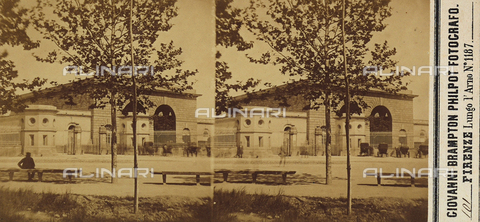 FVQ-F-061523-0000 - La stazione Leopolda, Firenze. Fotografia stereoscopica - Data dello scatto: 1860 ca. - Archivi Alinari, Firenze