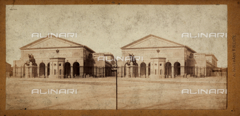 FVQ-F-062998-0000 - Palazzo sede dell'Esposizione Nazionale di Firenze, fotografia stereoscopica - Data dello scatto: 1860-1870 - Archivi Alinari, Firenze