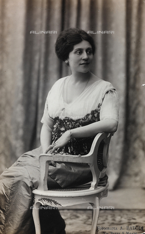 FVQ-F-082128-0000 - Ritratto dell'attrice italiana Alfonsina Pieri - Data dello scatto: 1910-1920 - Archivi Alinari, Firenze