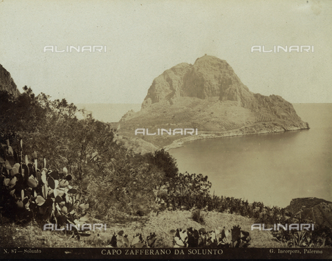 FVQ-F-091415-0000 - Veduta di Capo Zafferano da Solunto, Palermo - Data dello scatto: 1885 ca. - Archivi Alinari, Firenze