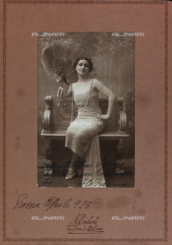 FVQ-F-116581-0000 - Ritratto dell'attrice italiana Lola Braccini - Data dello scatto: 1920-1925 - Archivi Alinari, Firenze