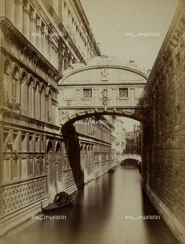 FVQ-F-118359-0000 - Veduta del Ponte dei Sospiri a Venezia - Data dello scatto: 1865-1875 - Archivi Alinari, Firenze
