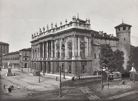 FVQ-F-123874-0000 - Palazzo Madama in Piazza Castello in Turin - Date of photography: 1900-1910 ca. - Alinari Archives, Florence