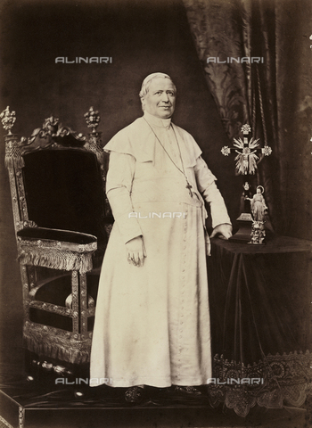 FVQ-F-138531-0000 - Ritratto di Papa Pio IX (nato Giovanni Maria Mastai Ferretti), Castel Gandolfo - Data dello scatto: 3 Settembre1864 - Archivi Alinari, Firenze