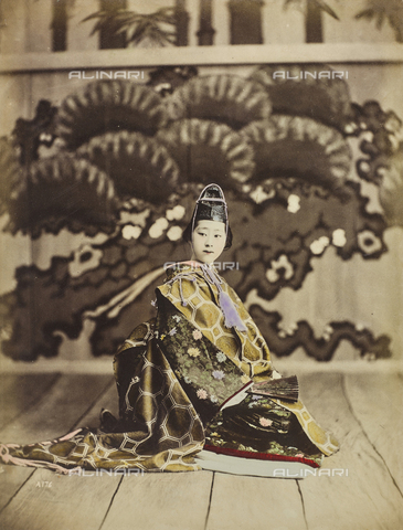 FVQ-F-146090-0000 - Portrait of a young geisha - Date of photography: 1885-1895 - Alinari Archives, Florence
