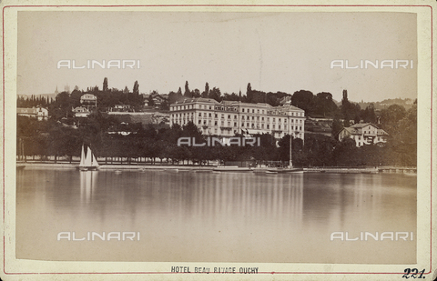 FVQ-F-151026-0000 - Hotel Beau Rivage ad Ouchy in Svizzera - Data dello scatto: 1880 ca. - Archivi Alinari, Firenze