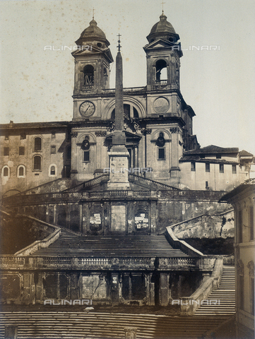FVQ-F-158589-0000 - Chiesa di Trinità dei Monti, Roma - Data dello scatto: 1855 ca. - Archivi Alinari, Firenze