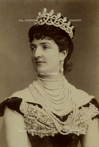 FVQ-F-182224-0000 - Portrait of the first Queen of Italy Margherita of Savoy (1851-1926) - Date of photography: 1870 ca. - Alinari Archives, Florence