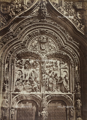 FVQ-F-210368-0000 - Particolare della facciata della cattedrale di Salamanca in Spagna - Data dello scatto: 1858-1862 - Archivi Alinari, Firenze