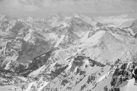 GBA-S-000178-0016 - Paesaggio di montagna innevato, Cortina d'Ampezzo - Data dello scatto: 06/02-27/02/1941 - Archivi Alinari, Firenze