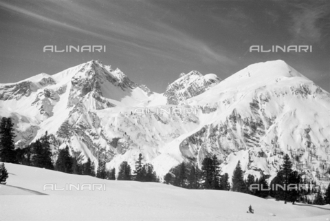 GBA-S-000178-0036 - Montagne innevate, Cortina d'Ampezzo - Data dello scatto: 06/02-27/02/1941 - Archivi Alinari, Firenze