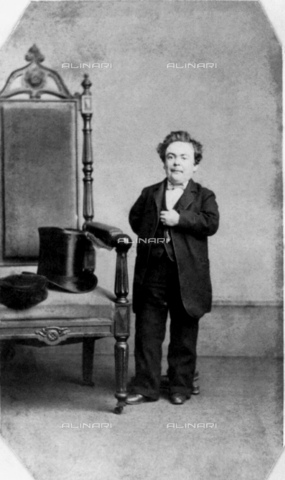 GBB-F-008864-0000 - 1864, NEW YORK, USA: The american General TOM THUMB (1838-1883), born Charles Sherwood Stratton , the P.T. Barnum 's Circus famed midget. - © ARCHIVIO GBB / Archivi Alinari
